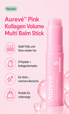 AUREVÉ™ – Pink Collagen Volume Multi Balm Stick